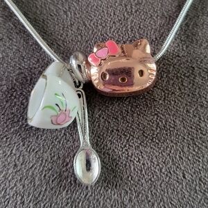 Hello Kitty Pink Tea Party Necklace